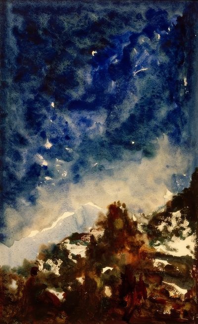 Study of Landscape by Gustave Moreau