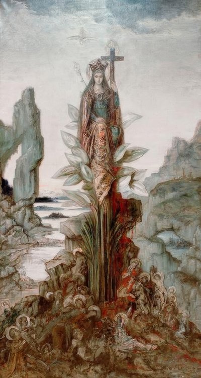 Mystic Flower by Gustave Moreau