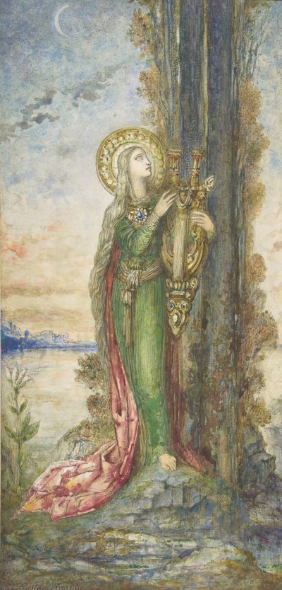 Saint Cecilia by Gustave Moreau