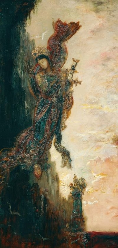 Sappho Falling by Gustave Moreau