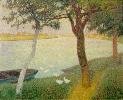 Ducks at the River Leie by Gustave de Smet