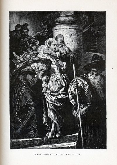 Mary Stuart led to execution by Gyula Benczúr