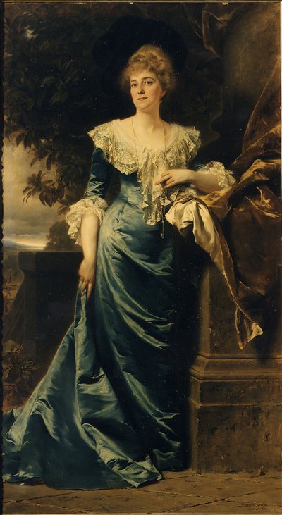Portrait Hedwige de Ligne, 1900 by Gyula Benczúr