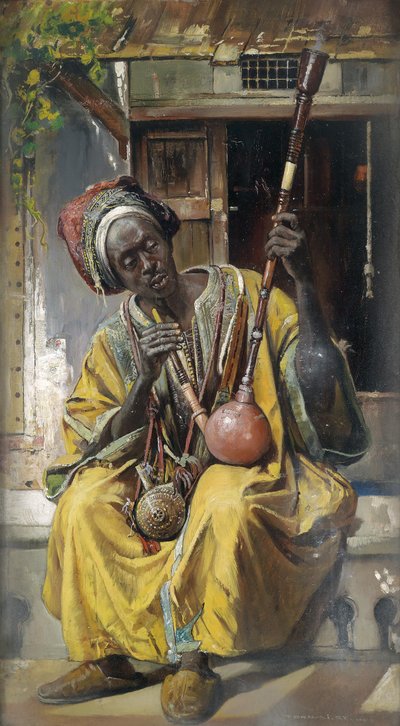 The Water-Pipe Smoker by Gyula Tornai