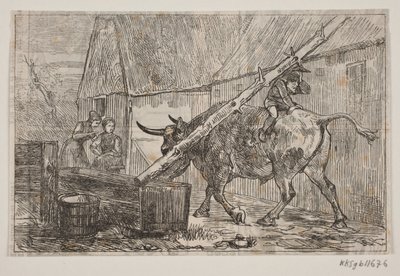 Nissen Riding on the Ox by H. C. Henneberg