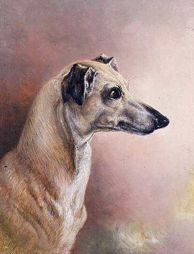Head of a Greyhound by H. Morley Park
