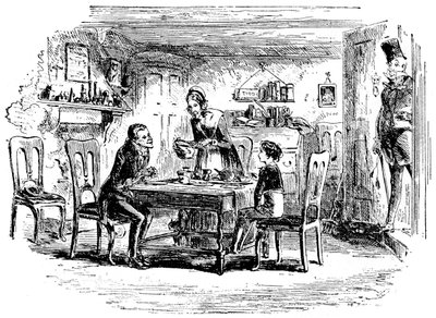 David Copperfield and Uriah Heep by Hablot Knight Browne