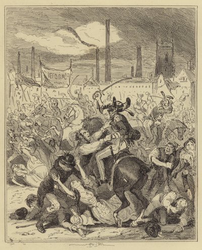 Manchester Massacre by Hablot Knight Browne