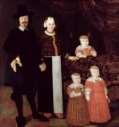 Portrait of a Hamburg Family by Hamburg Master