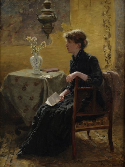 Lady in Black by Hamilton Hamilton