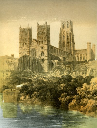 Durham Cathedral, County Durham, c1870 by Hanhart