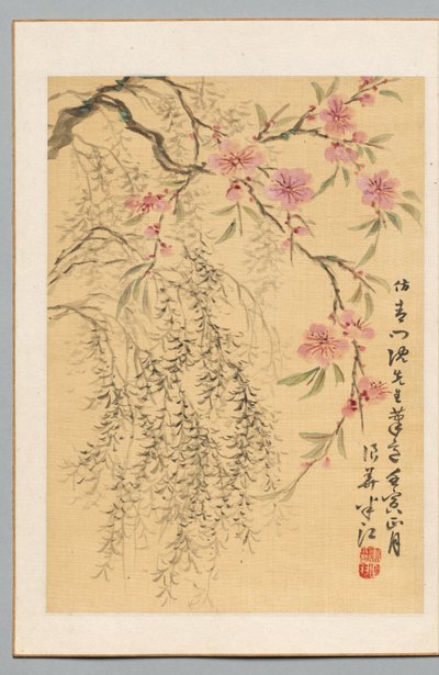 Peach Blossoms and Willows (1842) by Hanko Okada
