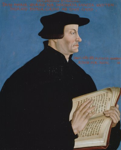 Portrait of Huldrych Zwingli by Hans Asper