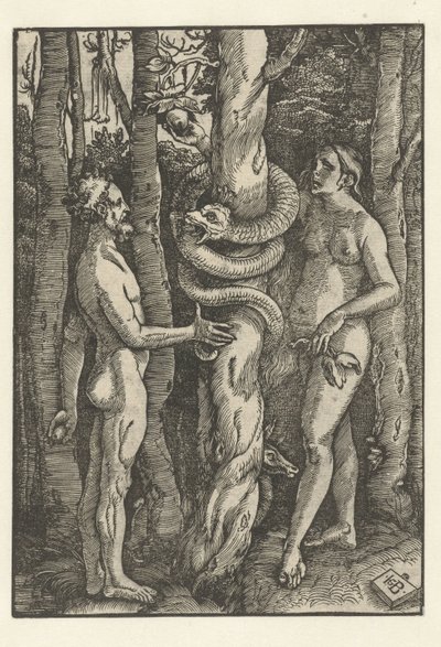 Adam and Eve with the Serpent by Hans Baldung Grien