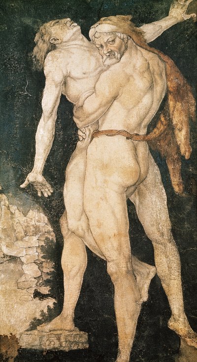 Hercules and Antaeus, c.1530 by Hans Baldung Grien