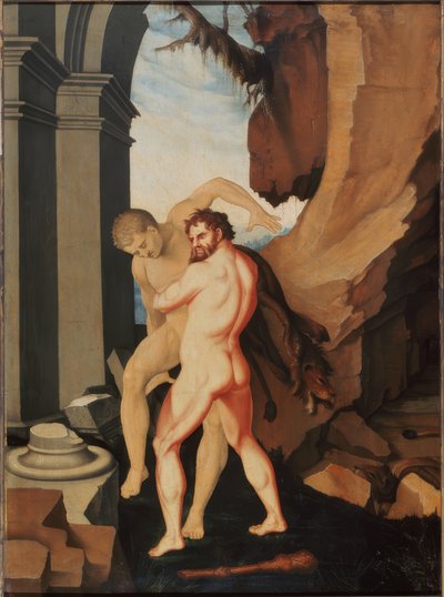 Hercules and Antaeus by Hans Baldung Grien