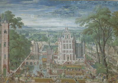 Tournament outside a Castle by Hans Bol