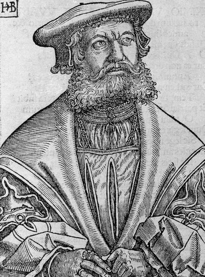 Helius Eobanus Hessus, 1534 by Hans Brosamer