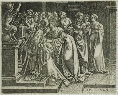 Solomon Adoring the Idols by Hans Brosamer