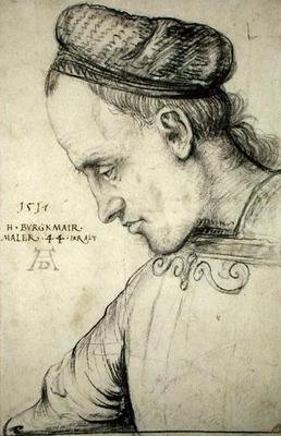 Self portrait, c.1517 by Hans Burgkmair