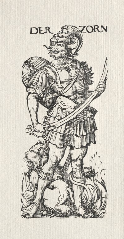 The Seven Vices: Wrath by Hans Burgkmair