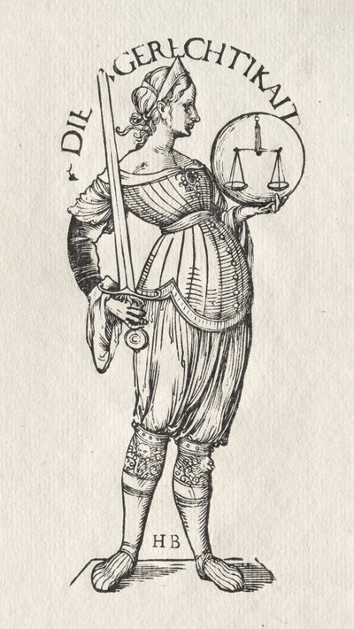 The Seven Virtues: Justice by Hans Burgkmair
