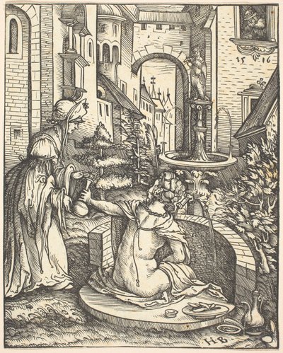 Bathsheba at Her Bath by Hans Burgkmair I