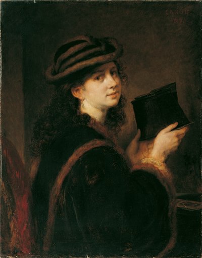 Girl with Stereoscope by Hans Canon