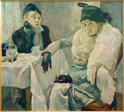 Two Ladies in a Café by Hans Fuglsang