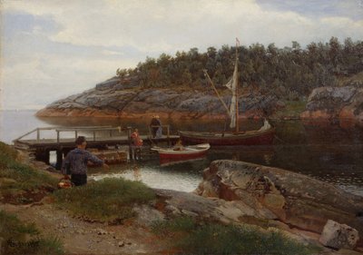 Bay at Hanko by Hans Gude