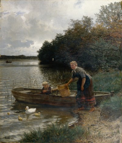 Idyll at Wolgastsee by Hans Gude