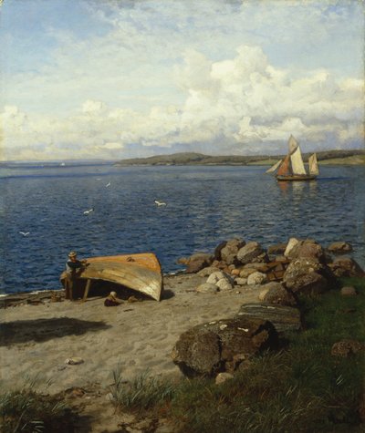 Norwegian Coastal Landscape by Hans Gude