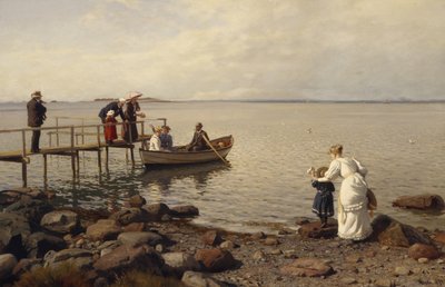 Summer Life at the Beach by Hans Gude