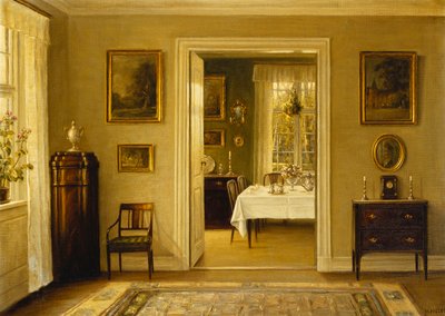 Looking Through to the Dining Room by Hans Hilsoe