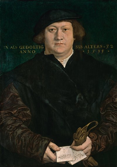 Portrait of the Brunswick Merchant Cyriakus Kale by Hans Holbein