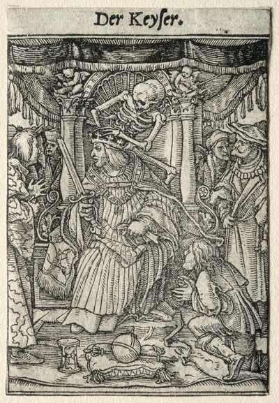 Dance of Death: The Emperor by Hans Holbein