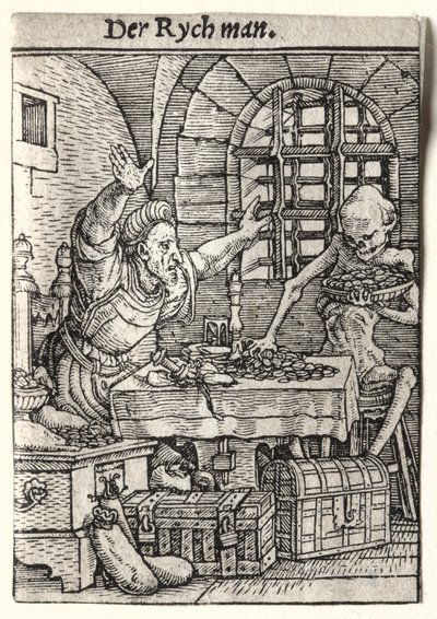 Dance of Death: The Miser by Hans Holbein