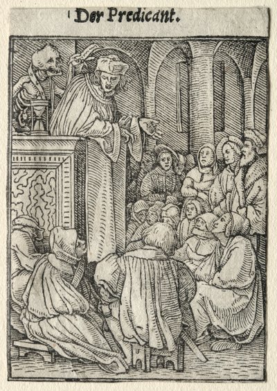 Dance of Death: The Preacher by Hans Holbein