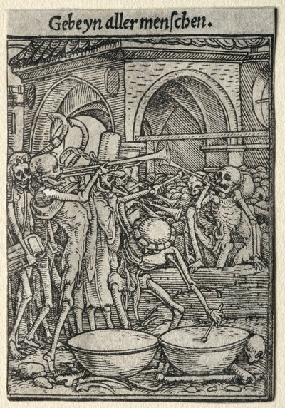 Dance of Death: The Trumpeters of Death by Hans Holbein