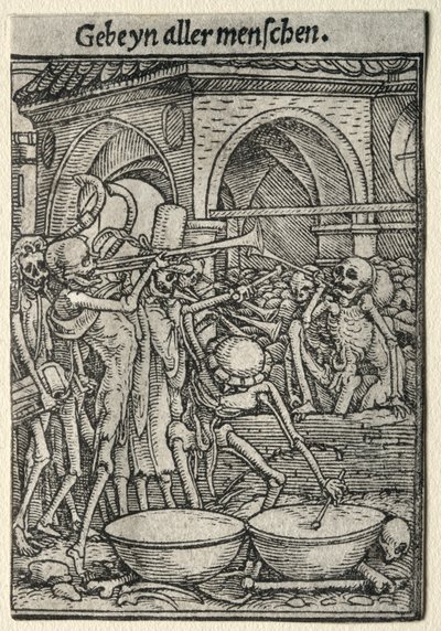 Dance of Death: The Trumpeters of Death by Hans Holbein