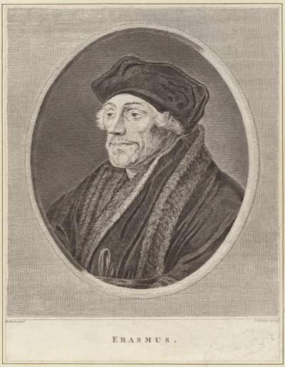 Portrait of Desiderius Erasmus by Hans Holbein der Jüngere