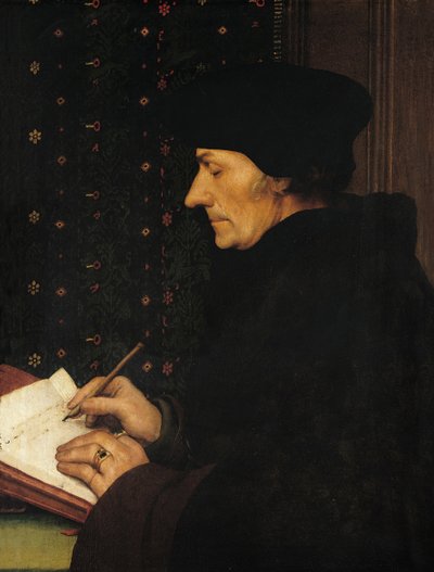 Portrait of Desiderius Erasmus by Hans Holbein der Jüngere
