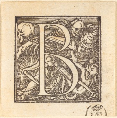Letter B by Hans Holbein der Jüngere