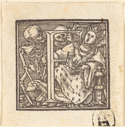 Letter F by Hans Holbein der Jüngere