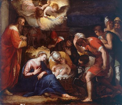 Nativity by Hans I or Johann Rottenhammer