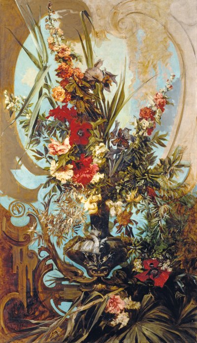 Decorative Flower Bouquet by Hans Makart