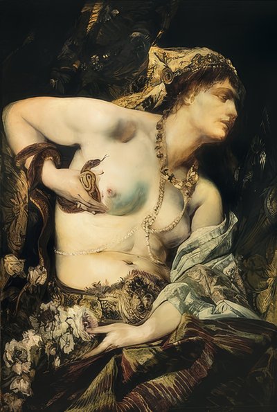 The Death of Cleopatra. 1875 by Hans Makart