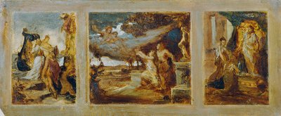 Sketch for a Triptych with Mythological Scenes by Hans Makart