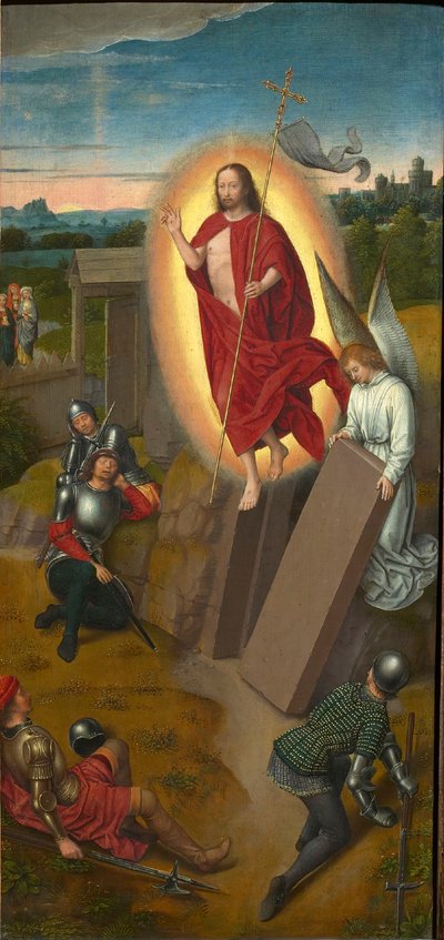 Calvary Triptych: The Resurrection, right wing, 1480s by Hans Memling