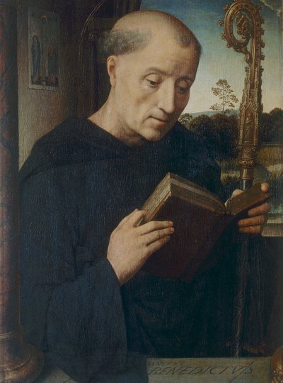 St. Benedict by Hans Memling